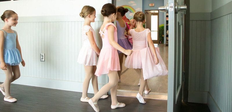 Young dancers in class at MSDA